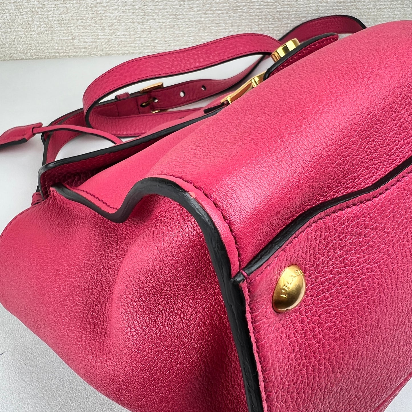 Prada Bordeaux Handle Bags A-15851