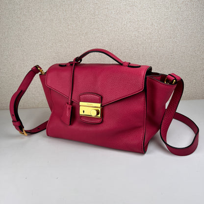 Prada Bordeaux Handle Bags A-15851