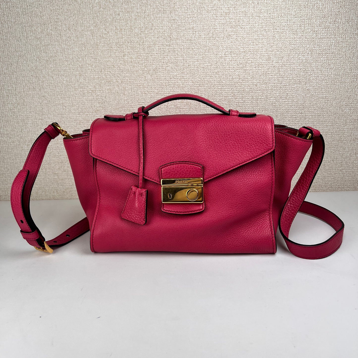 Prada Bordeaux Handle Bags A-15851