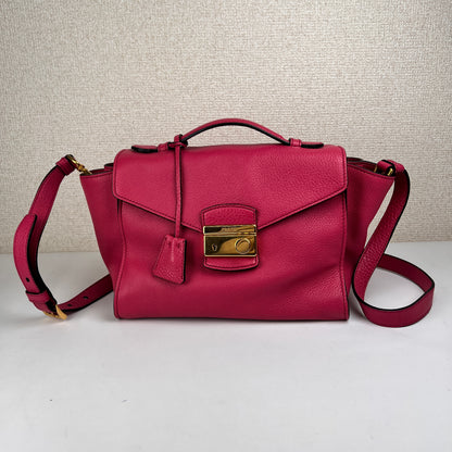 Prada Bordeaux Handle Bags A-15851