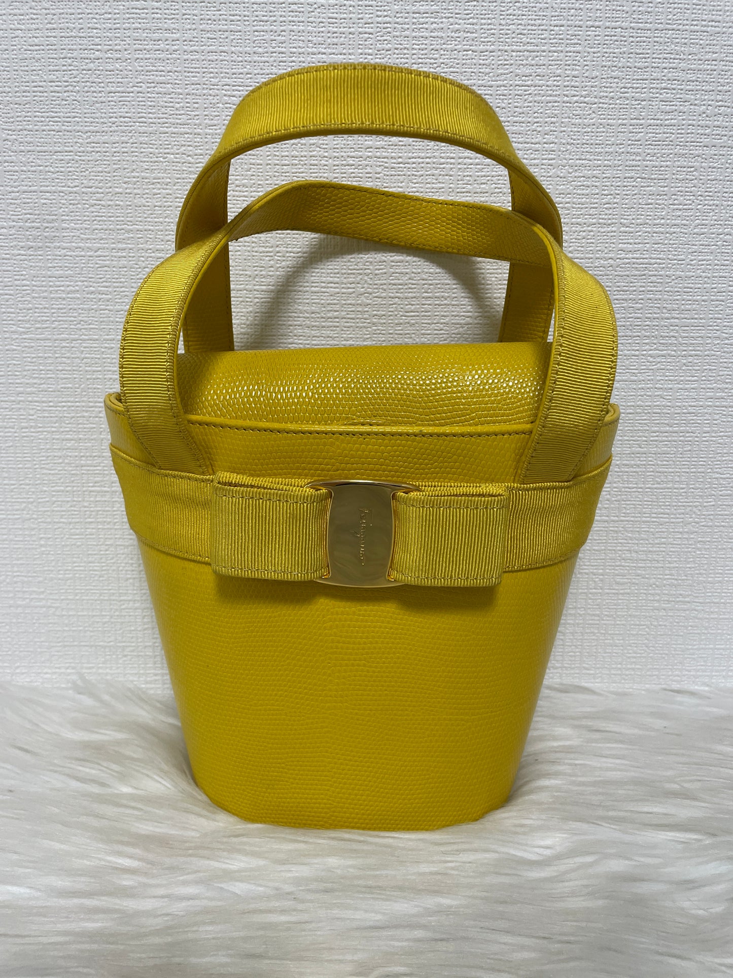 Ferragamo Yellow Handle Bags A-15855