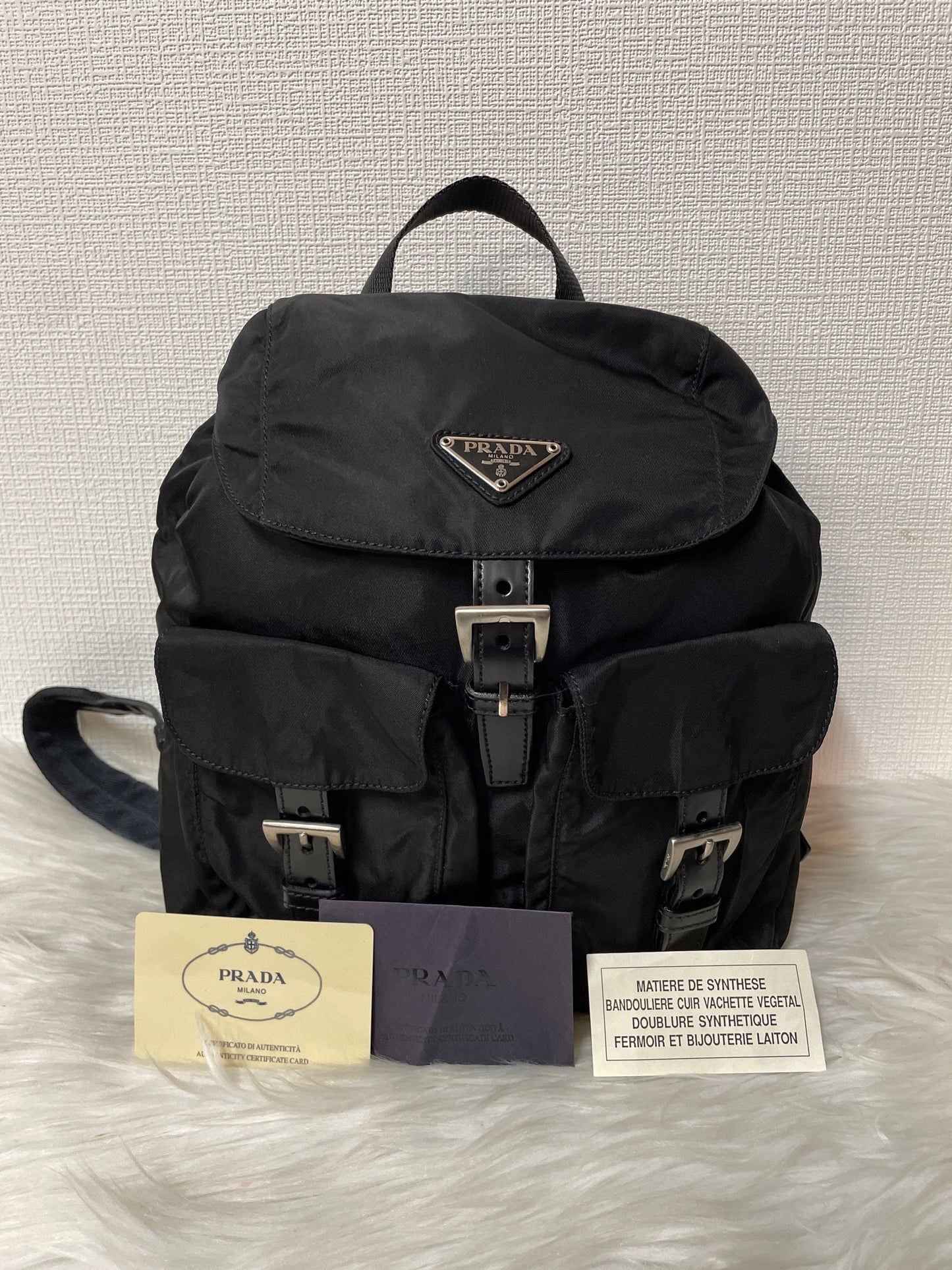 Prada Black Backpacks A-15868