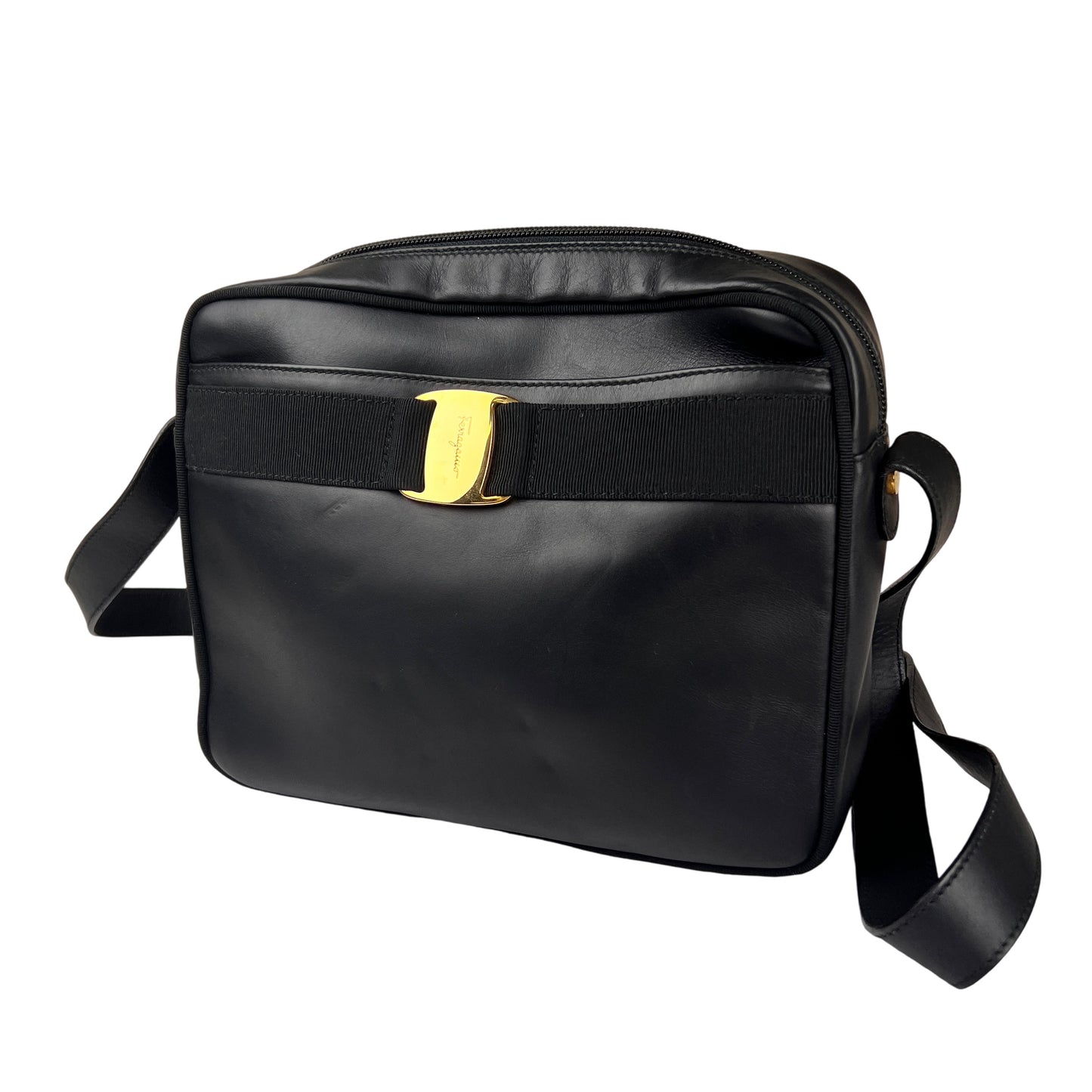 Ferragamo Black Handle Bags A-15891
