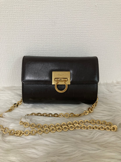 Ferragamo Brown Shoulder Bags A-15892