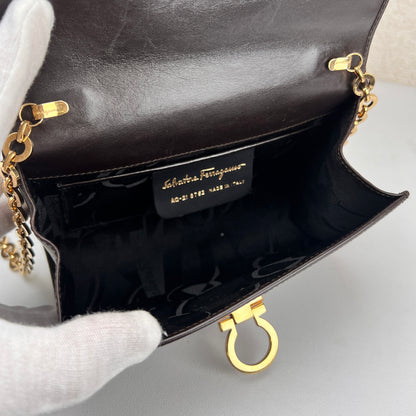 Ferragamo Brown Shoulder Bags A-15892