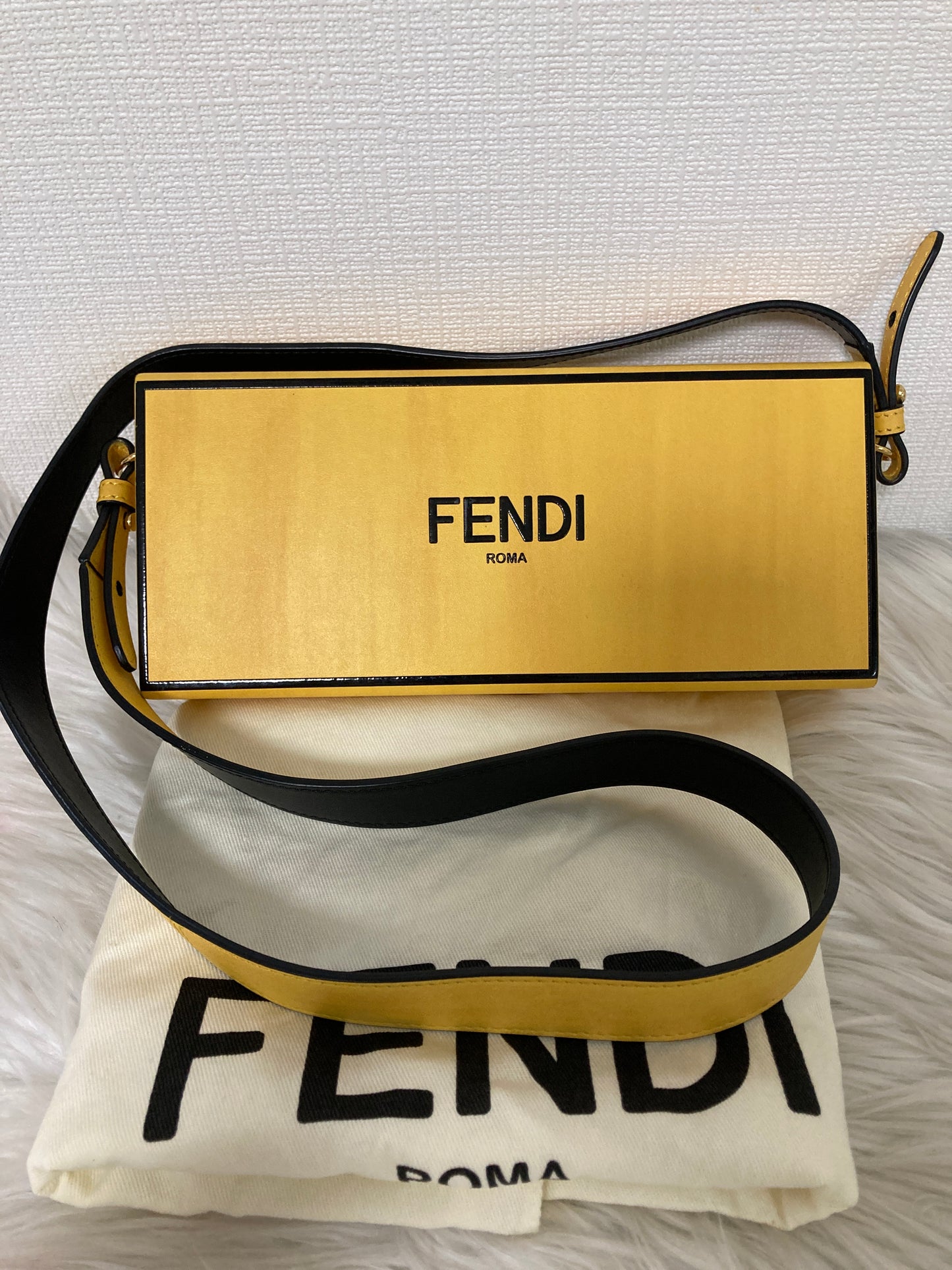 Fendi Yellow Shoulder Bags A-15896