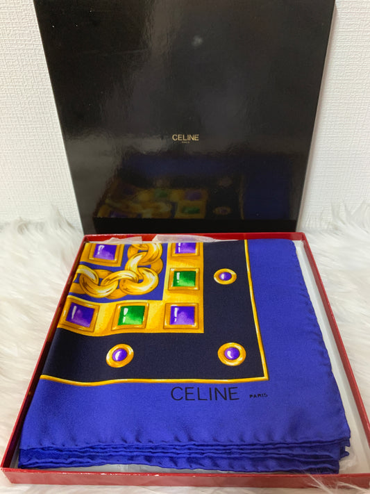 Celine Navy Scarves A-15965