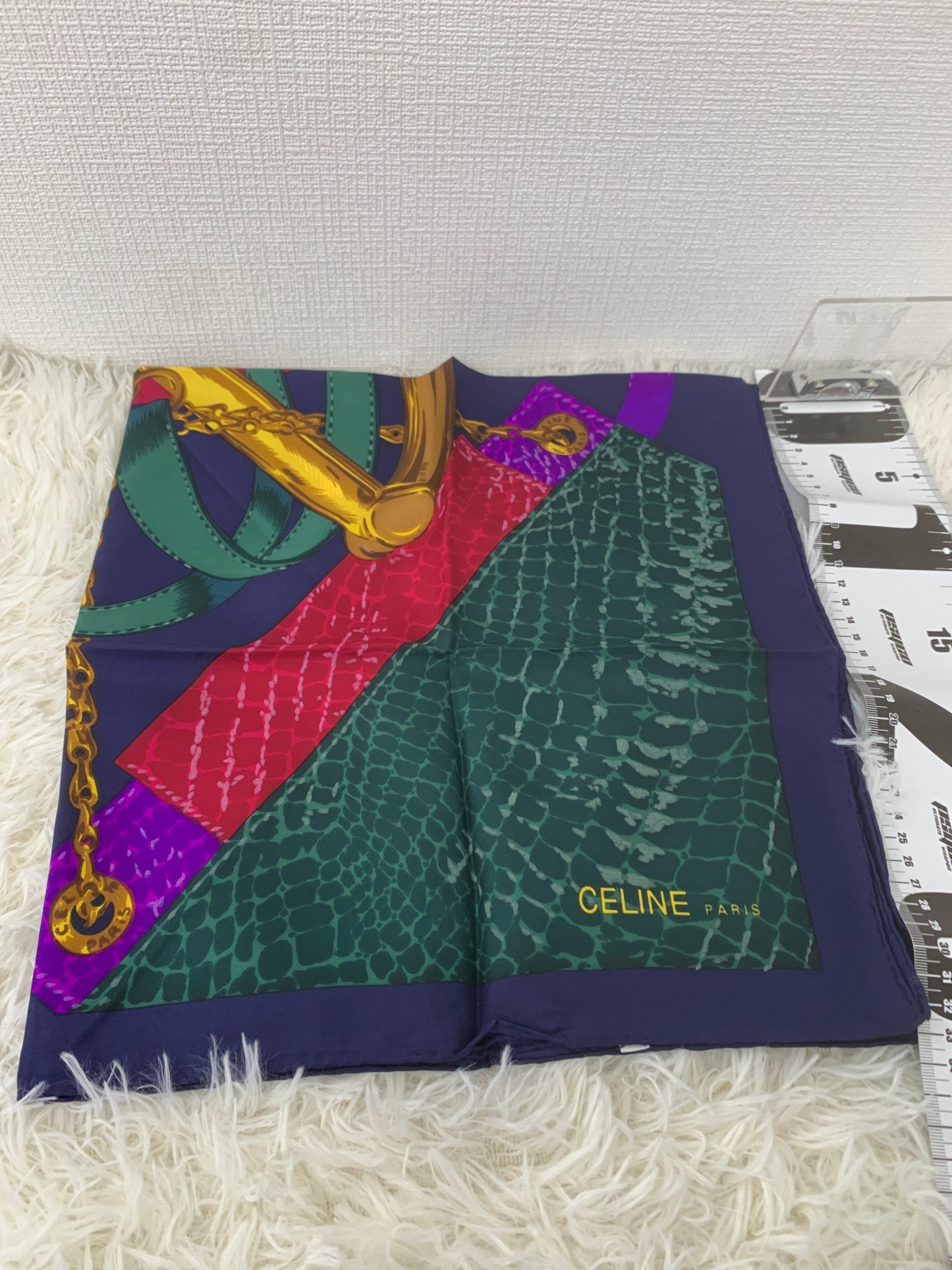 Celine Navy Scarves A-15975