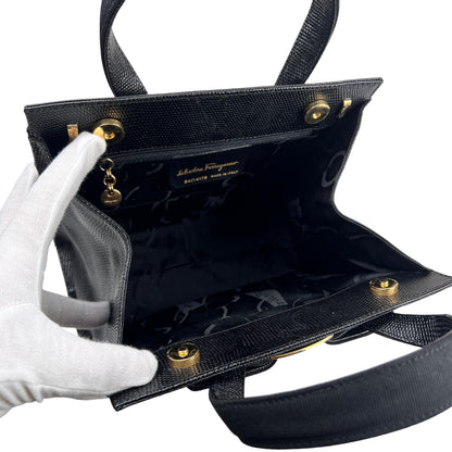 Ferragamo Black Handle Bags A-16003