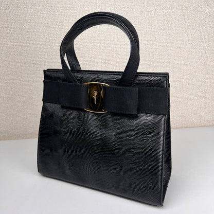 Ferragamo Black Handle Bags A-16003