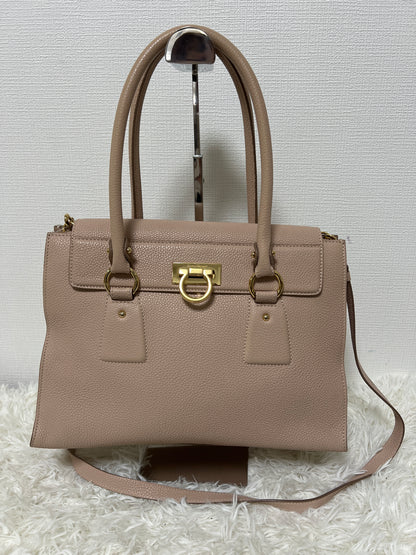 Ferragamo Pink Handle Bags A-16010