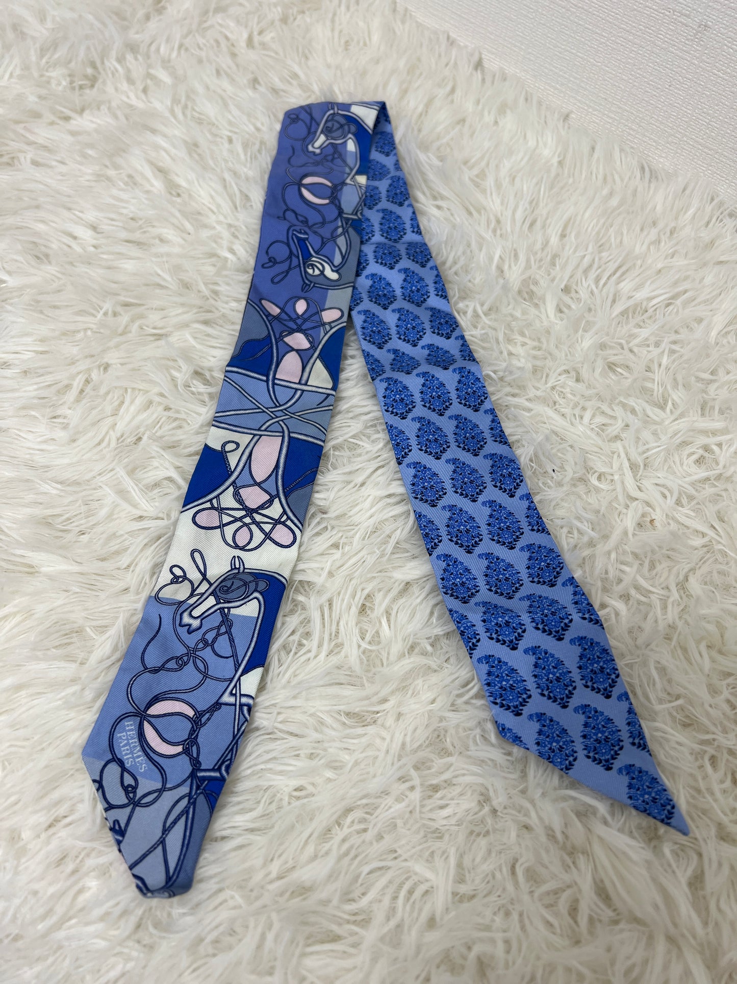 Hermes Blue Scarves A-16013