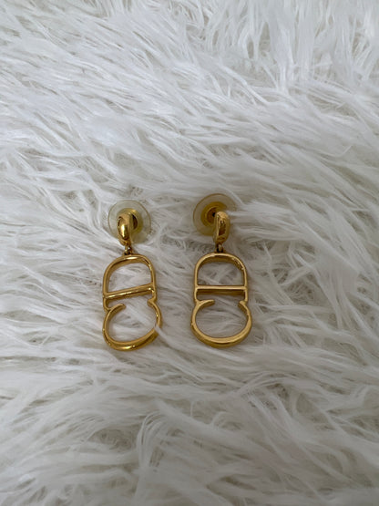 Dior Gold Earrings A-16014