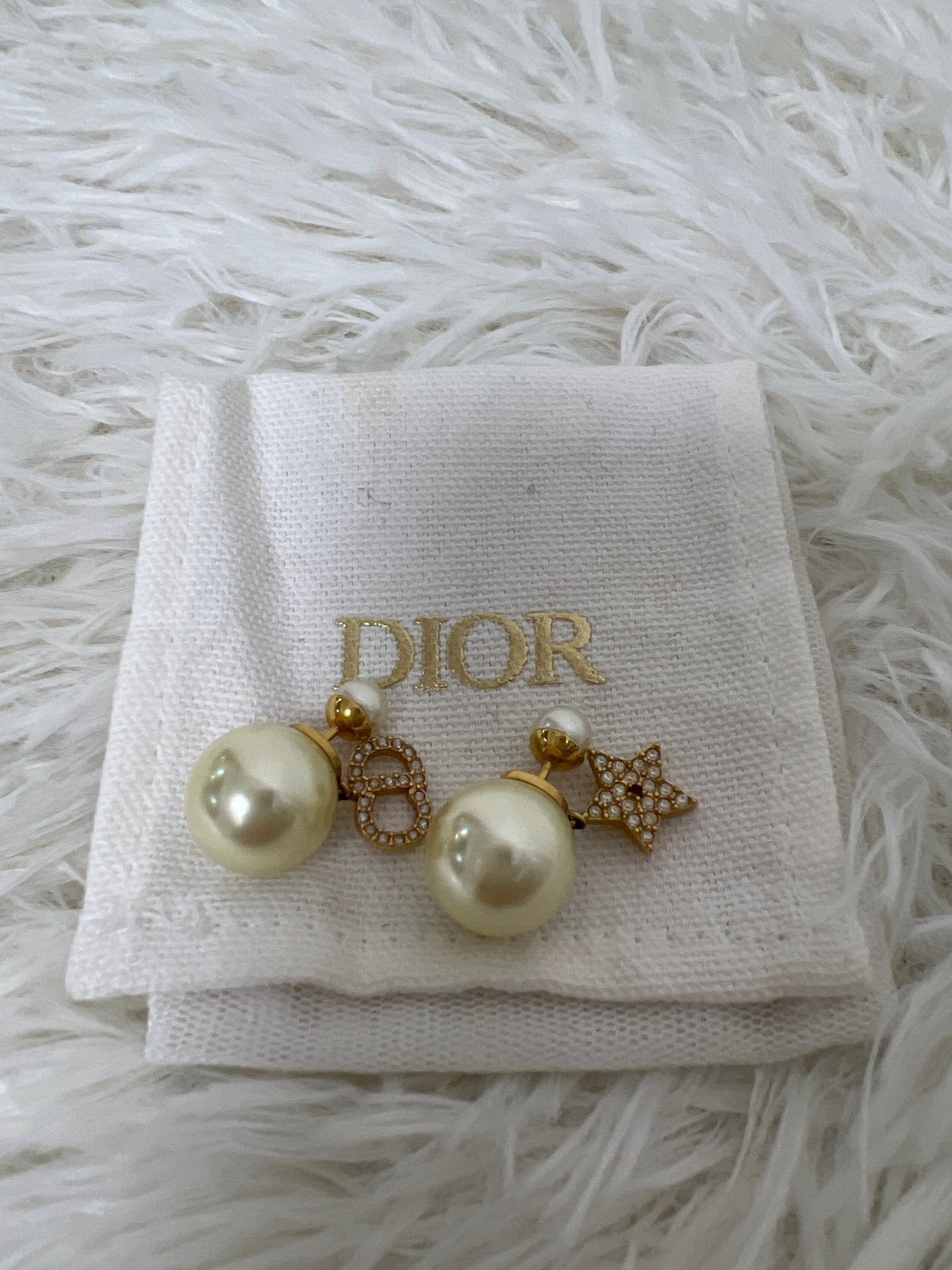 Dior Gold Earrings A-16028