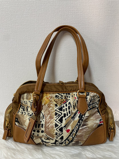 Prada Brown Handle Bags A-16055