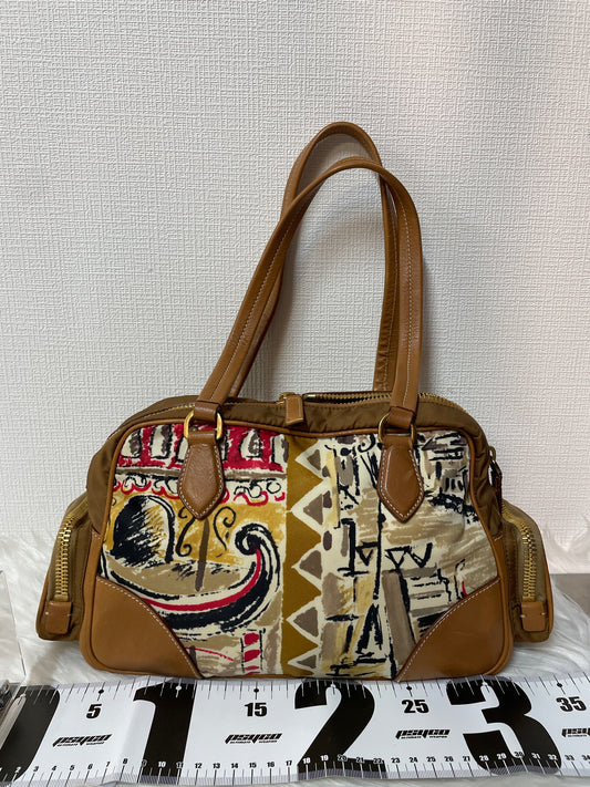 Prada Brown Handle Bags A-16055