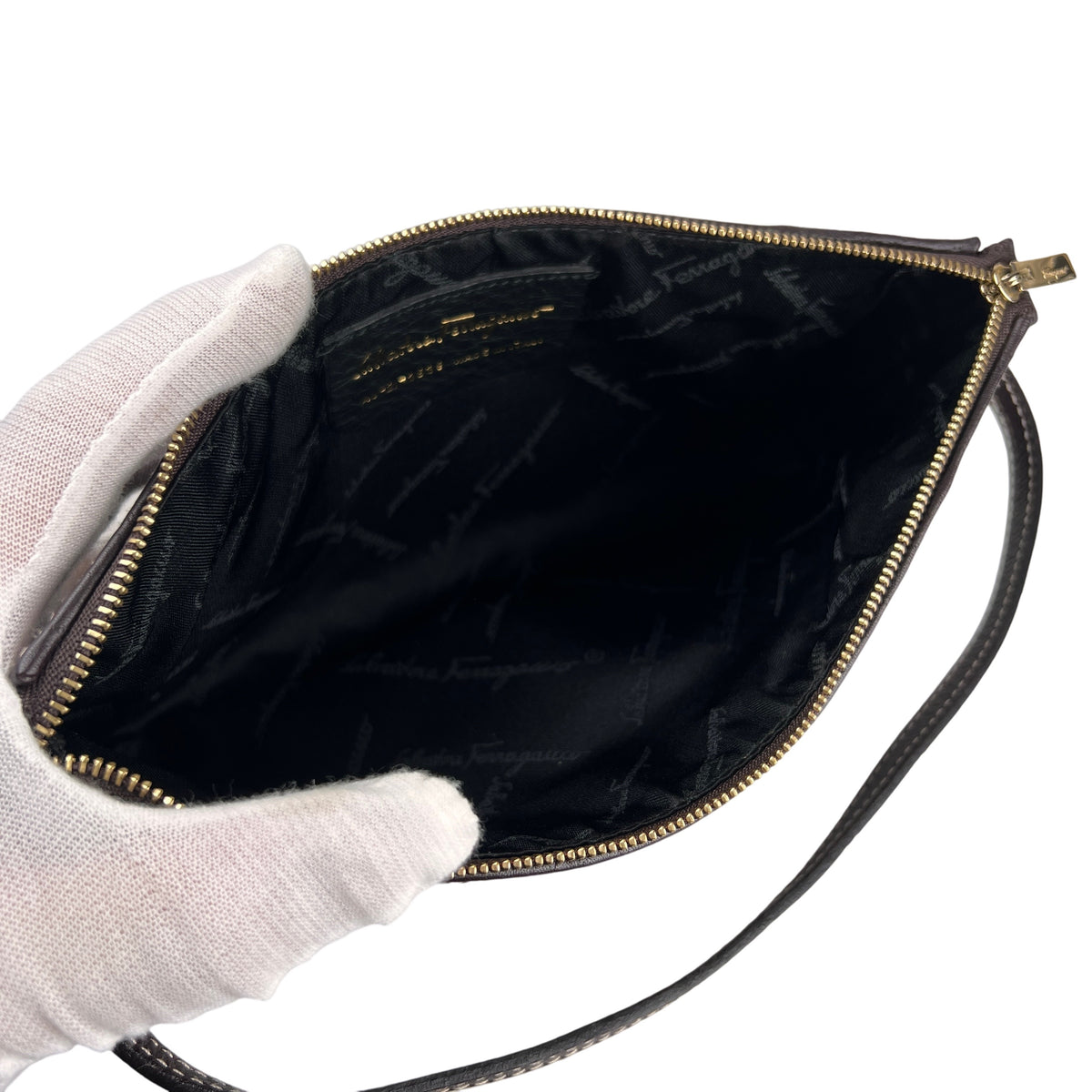 Ferragamo Bordeaux Handle Bags A-16057