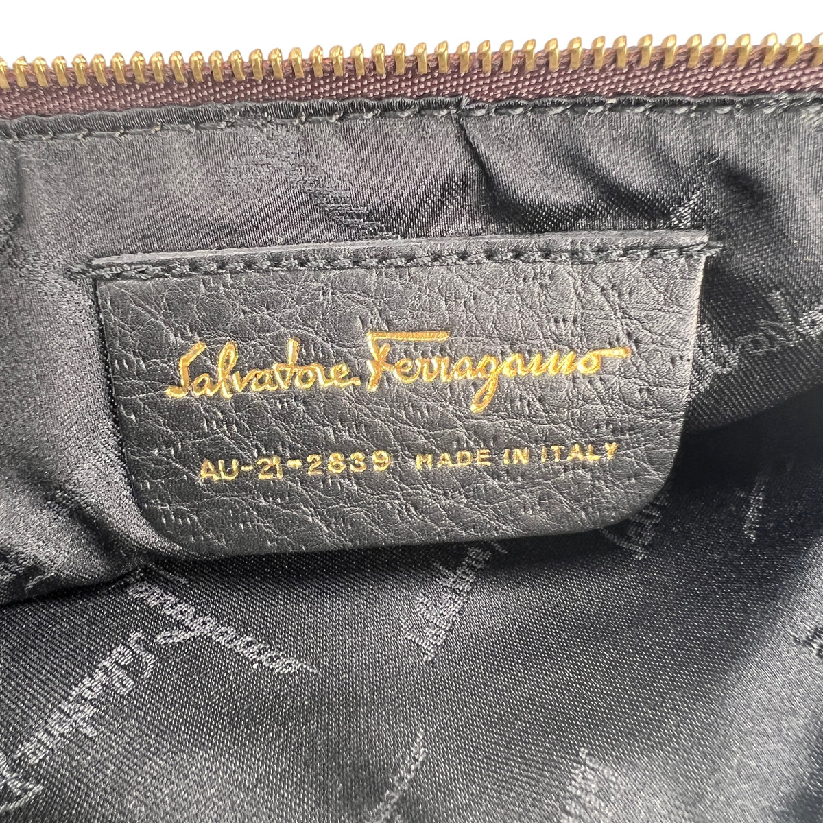Ferragamo Bordeaux Handle Bags A-16057