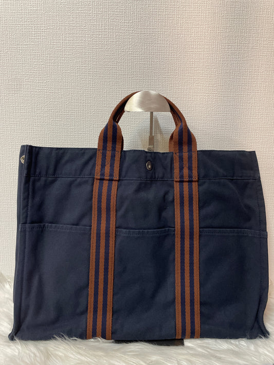 Hermes Navy Tote Bags A-16072