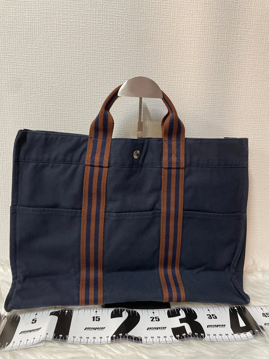 Hermes Navy Tote Bags A-16072