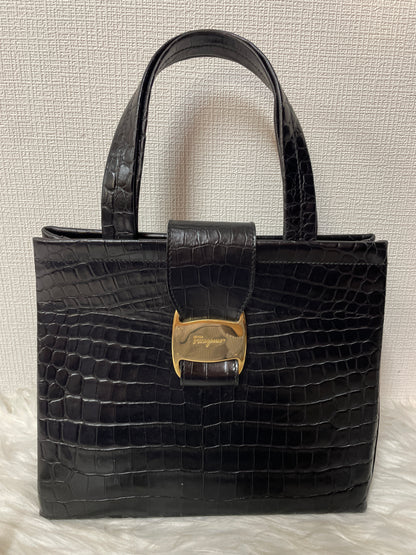 Ferragamo Black Handle Bags A-16076