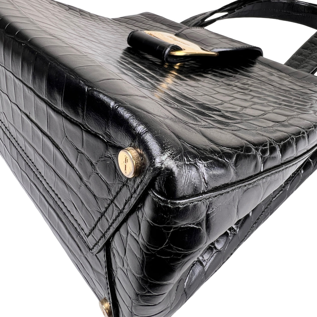 Ferragamo Black Handle Bags A-16076