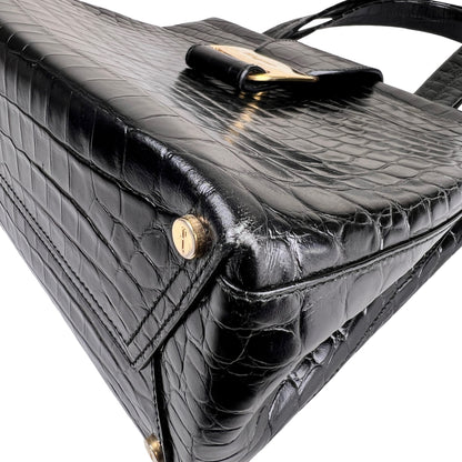 Ferragamo Black Handle Bags A-16076