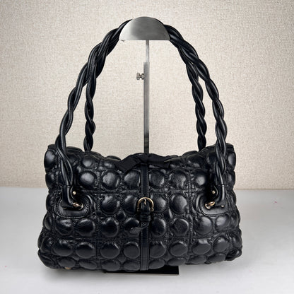 Ferragamo Black Shoulder Bags A-16077