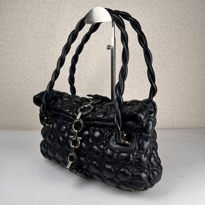 Ferragamo Black Shoulder Bags A-16077