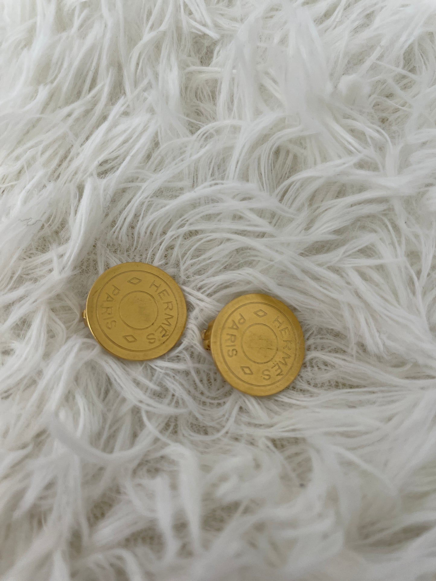 Hermes Gold Earrings A-16116