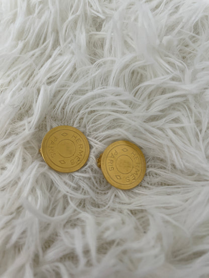 Hermes Gold Earrings A-16116