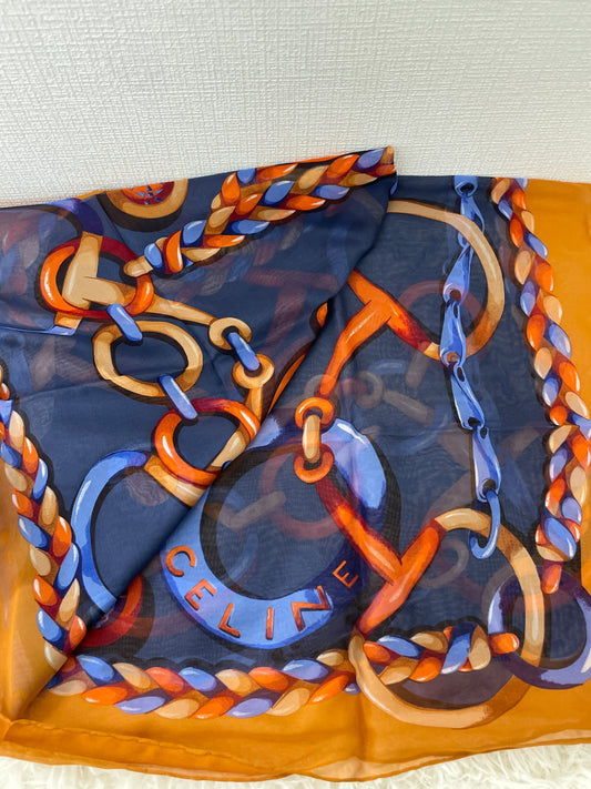 Celine Navy Scarves A-16171