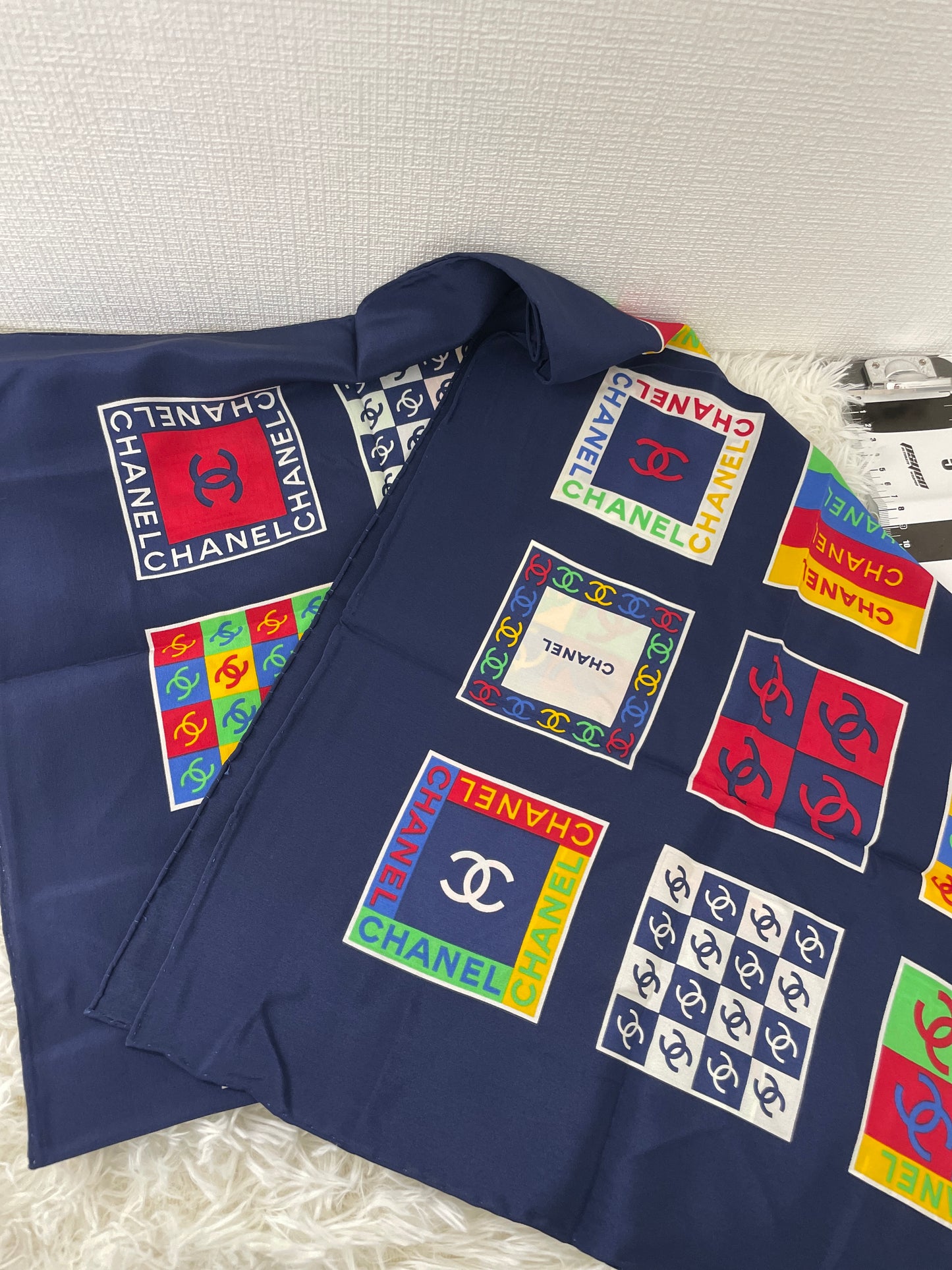 Chanel Navy Scarves A-16172