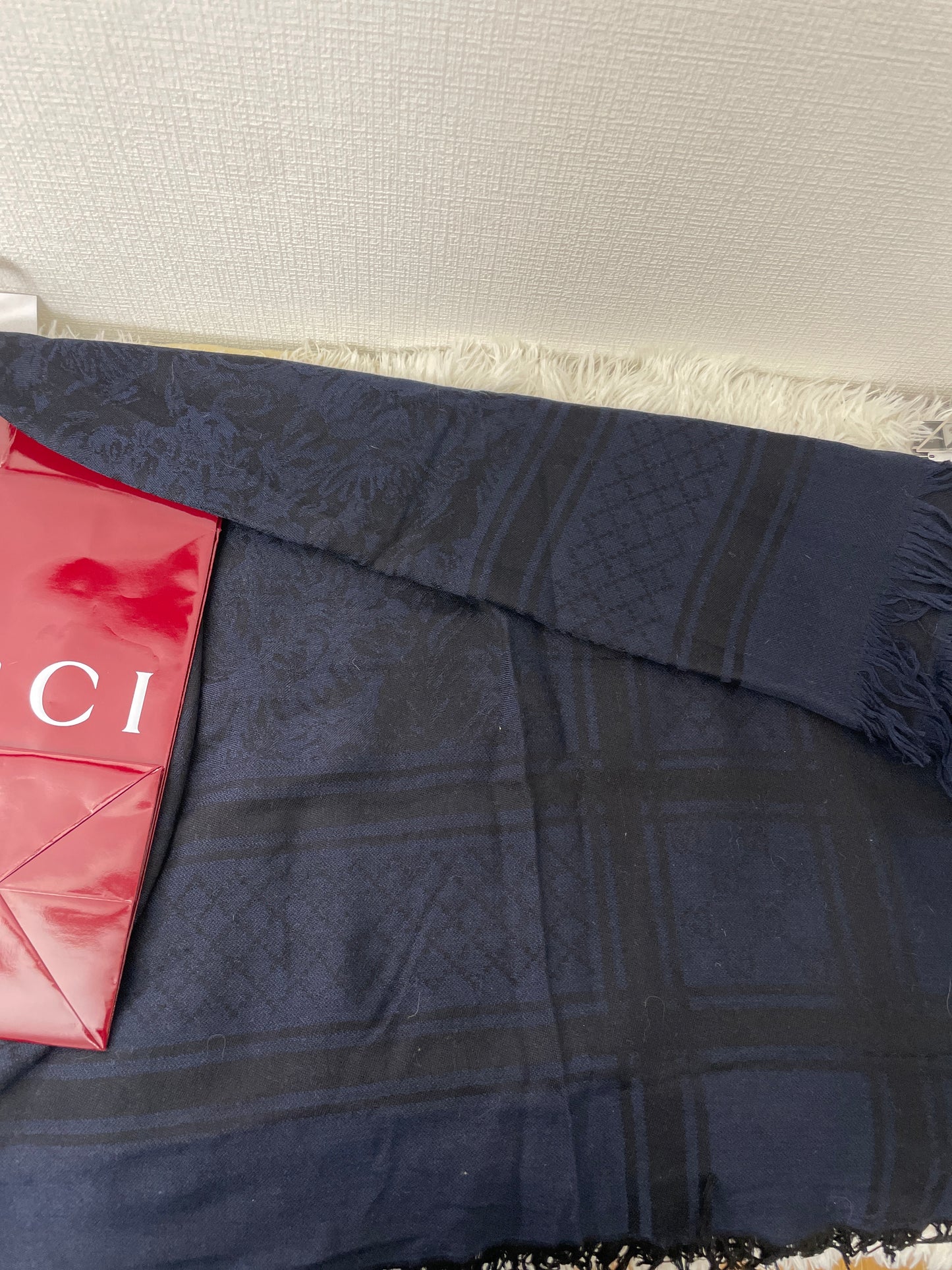 Gucci Navy Scarves A-16176