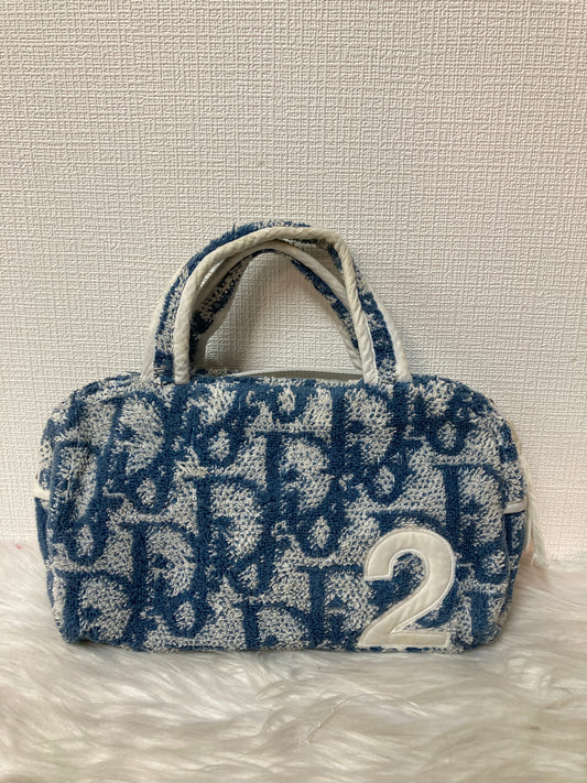 Dior Navy Handle Bags A-16187