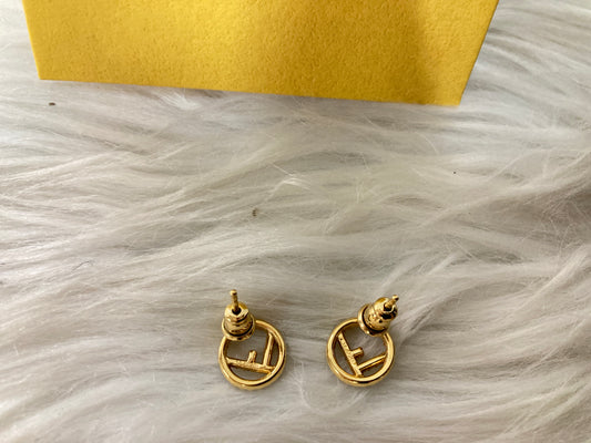 Fendi Gold Earrings A-16230