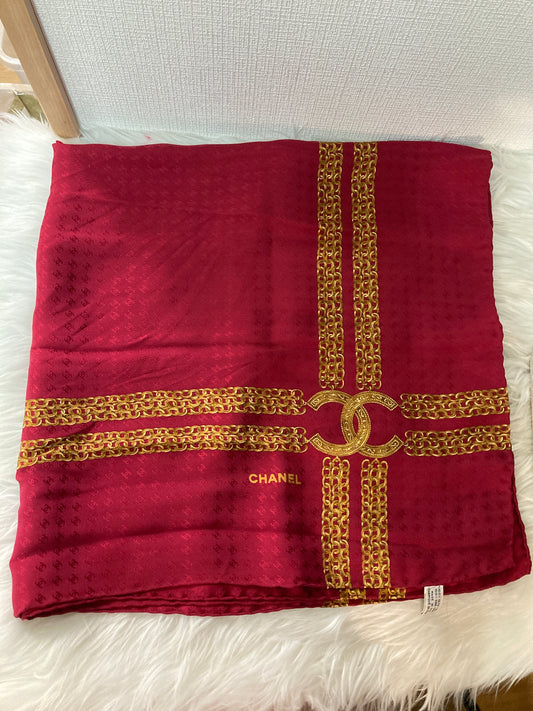 Chanel Red Scarves A-16240