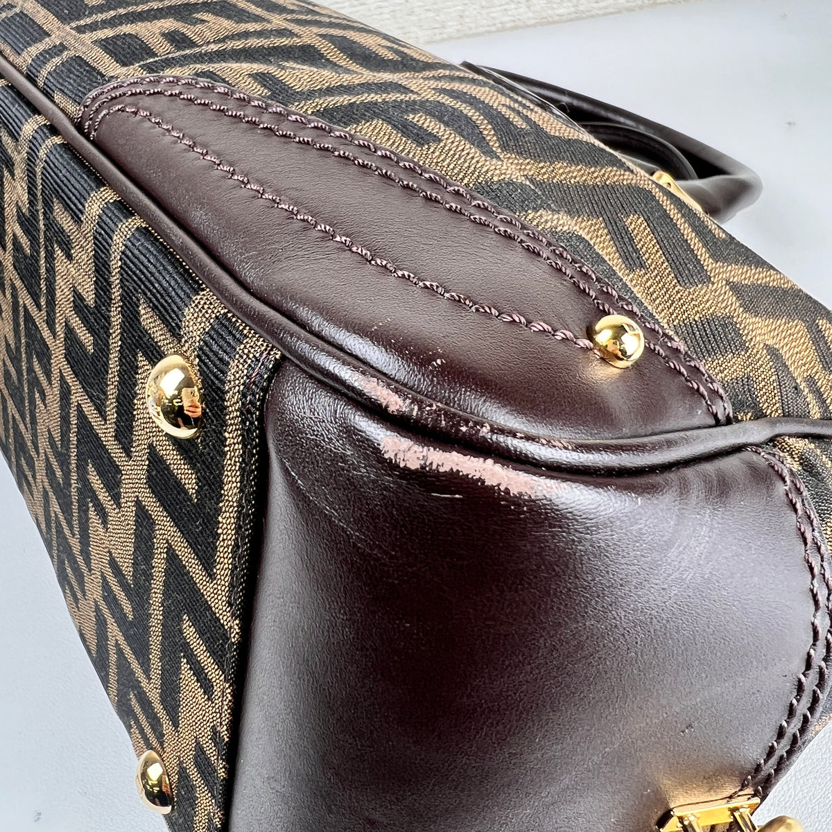 Fendi Brown Handle Bags A-16264
