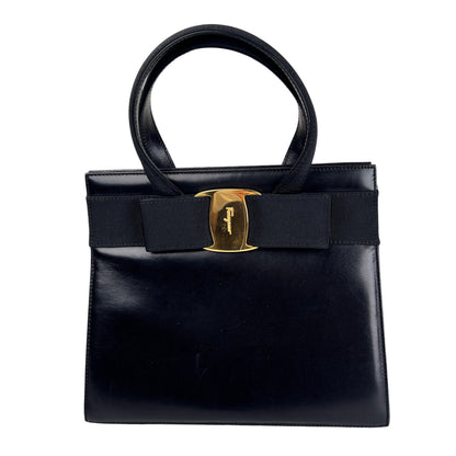Ferragamo Black Handle Bags A-16274