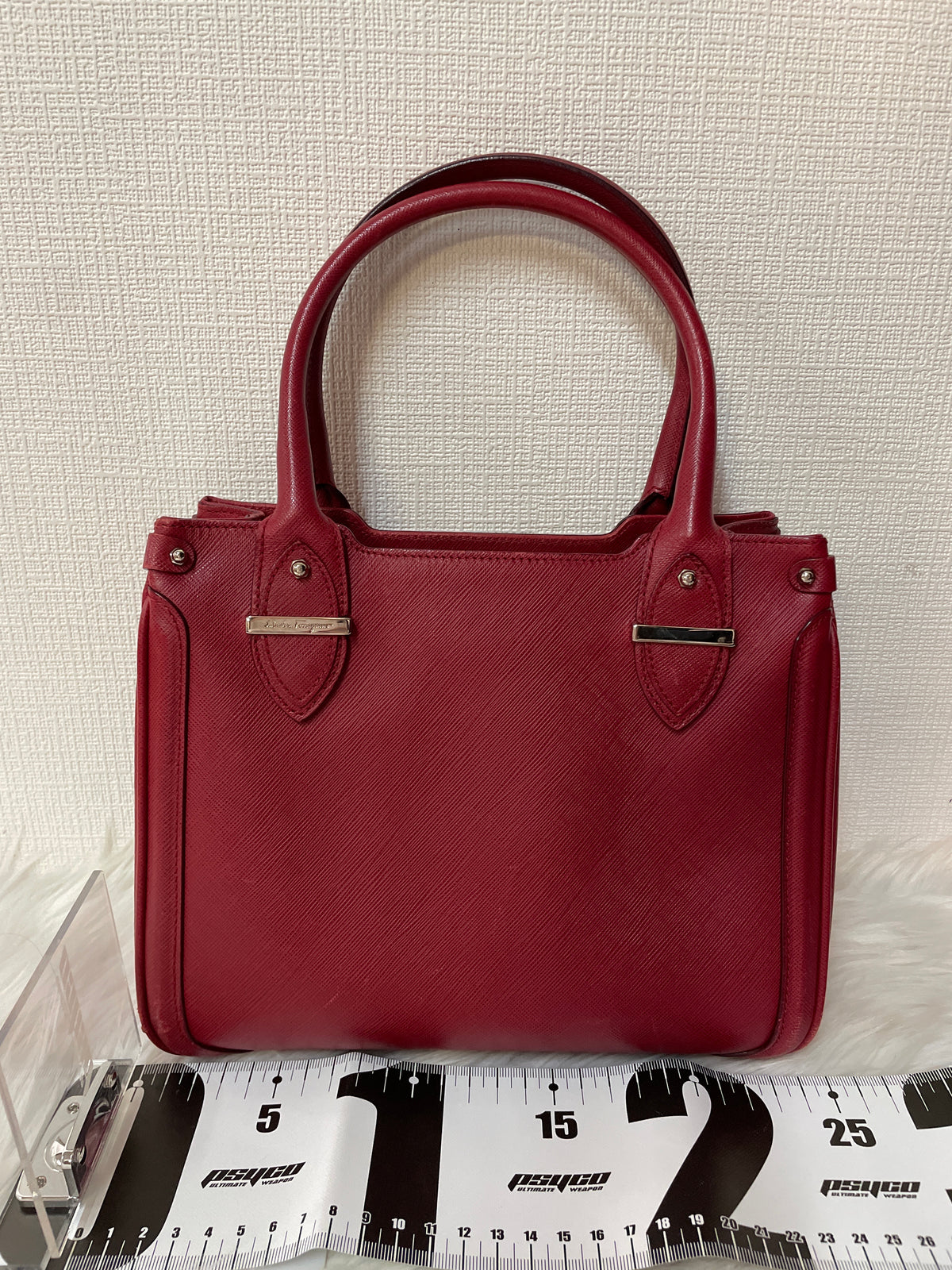 Ferragamo Red Handle Bags A-16282