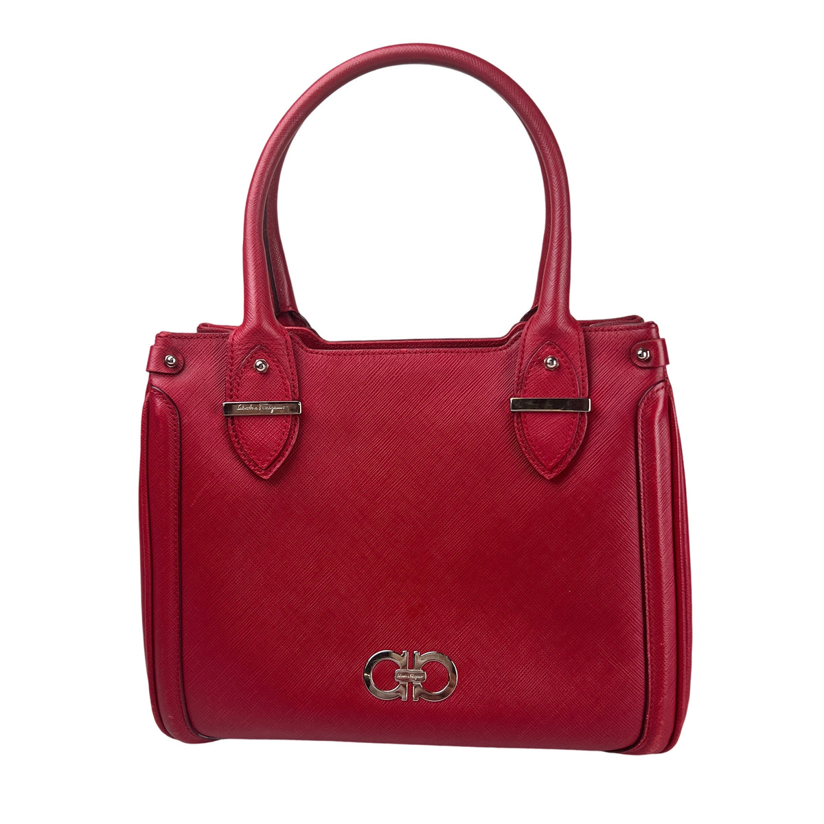 Ferragamo Red Handle Bags A-16282