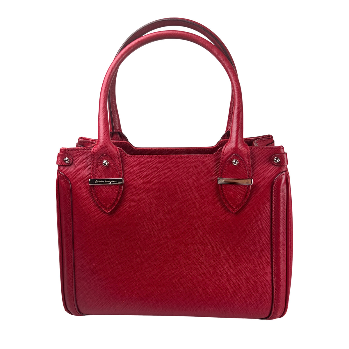 Ferragamo Red Handle Bags A-16282