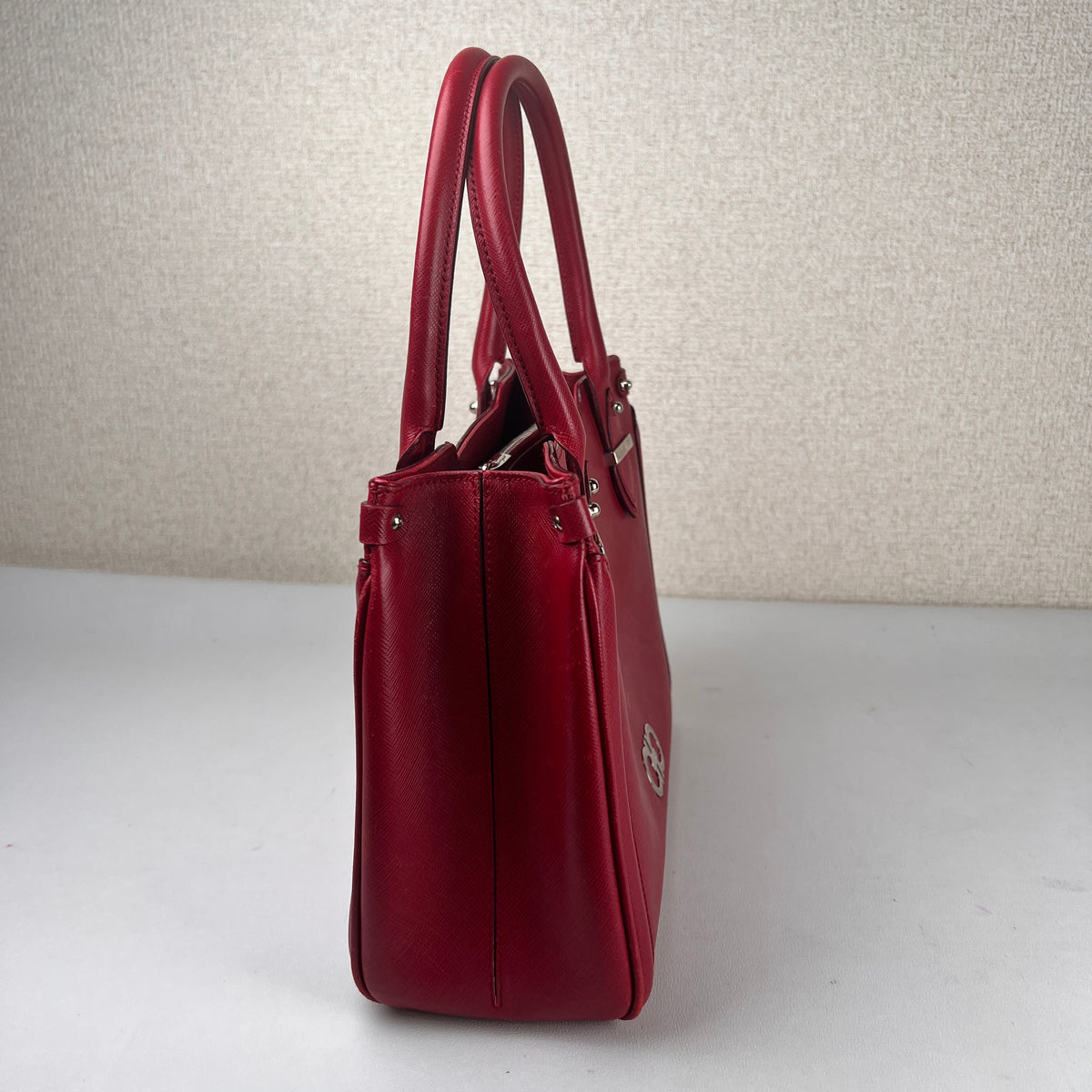 Ferragamo Red Handle Bags A-16282