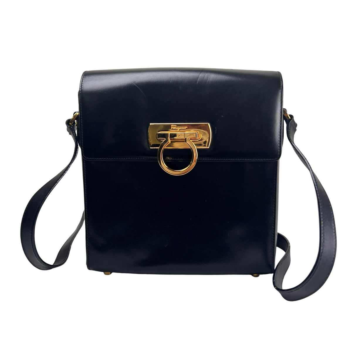 Ferragamo Black Shoulder Bags A-16290