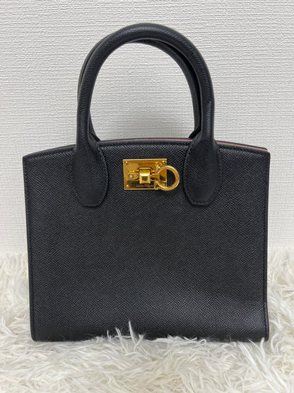 Ferragamo Black Handle Bags A-16297