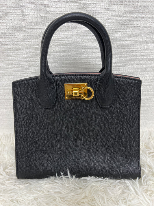 Ferragamo Black Handle Bags A-16297