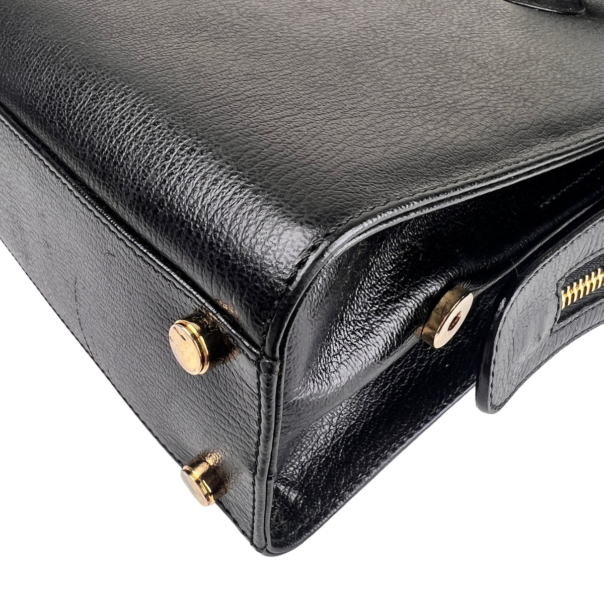 Ferragamo Black Handle Bags A-16298