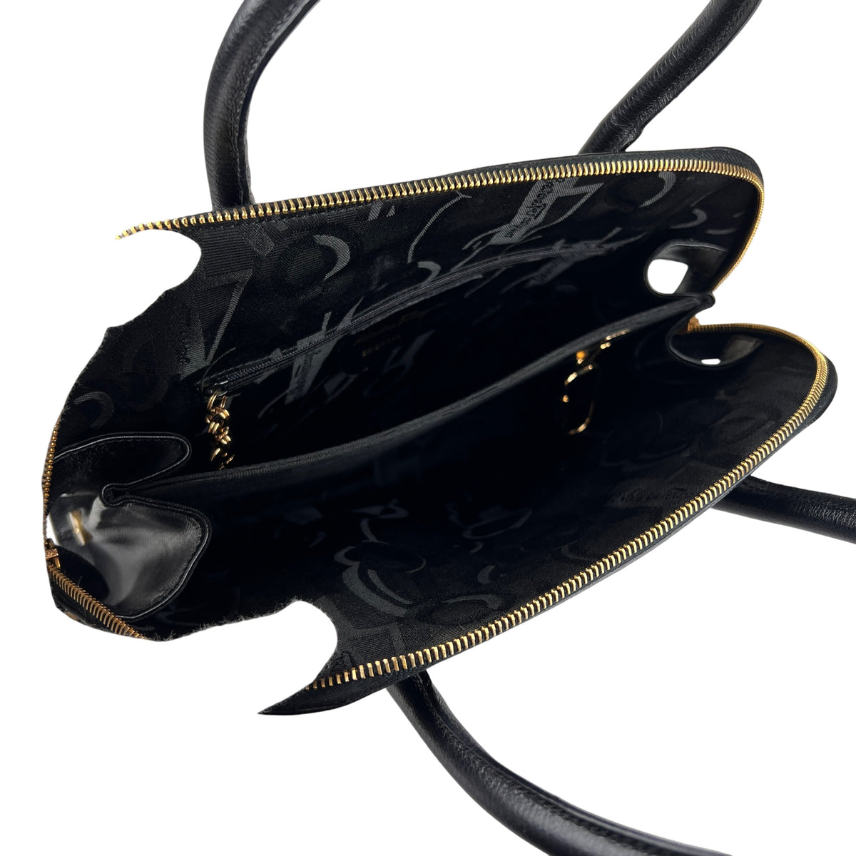 Ferragamo Black Handle Bags A-16298