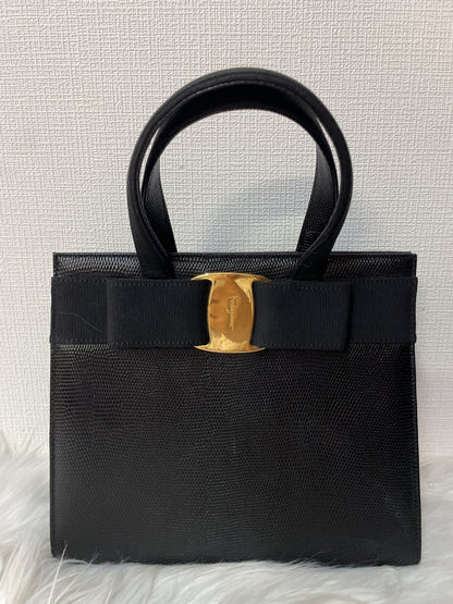 Ferragamo Black Handle Bags A-16299