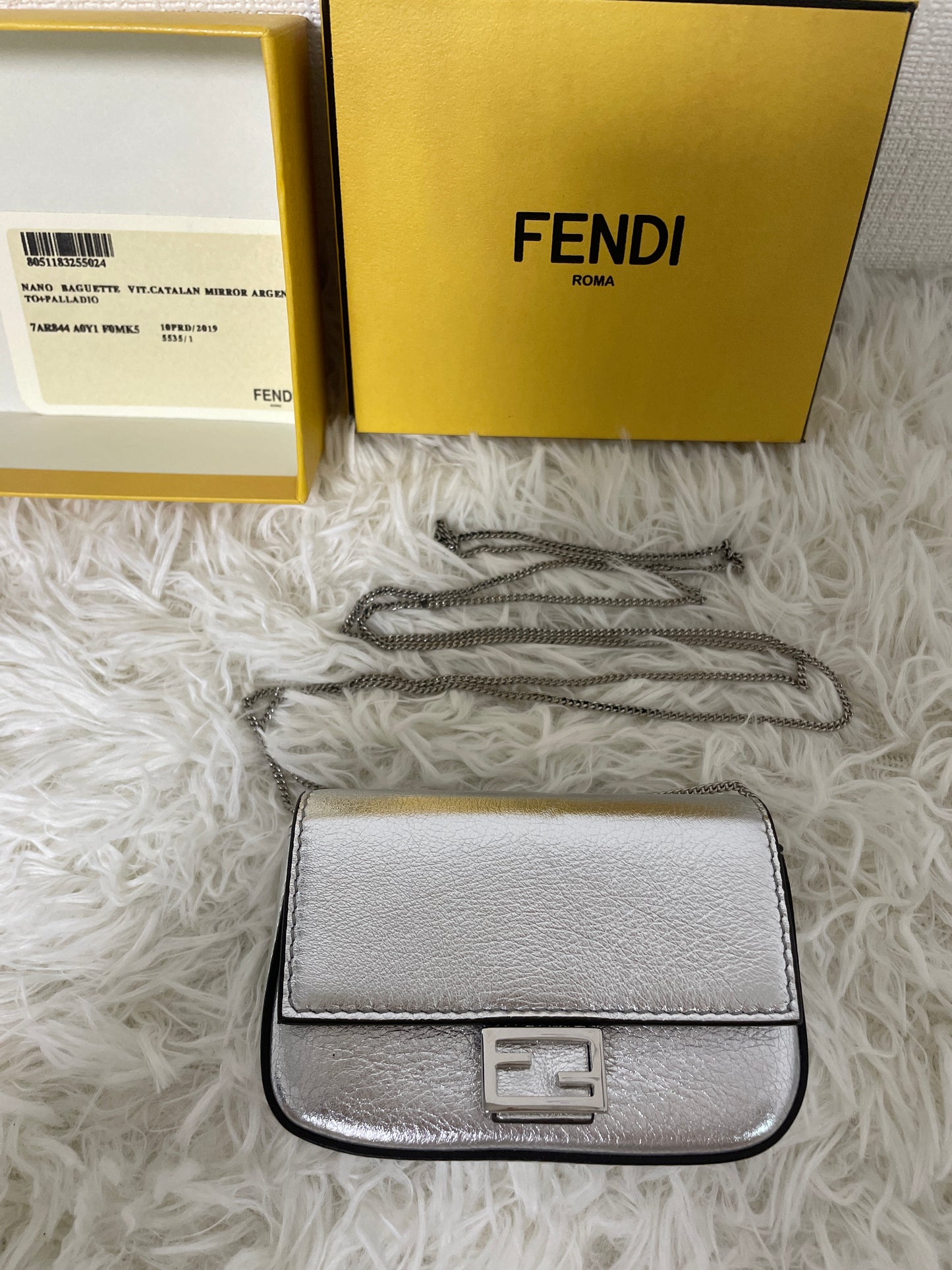 Fendi Silver Handle Bags A-16306